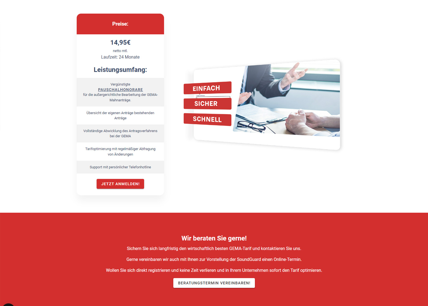 Fitnessstudio-Website